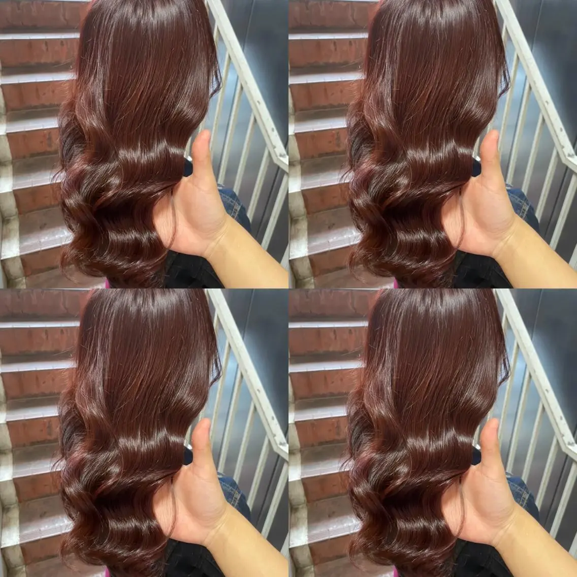 セミロング カラー ヘアアレンジ 💎韓国レイヤー ×エクステゆうま💎のヘアスタイル