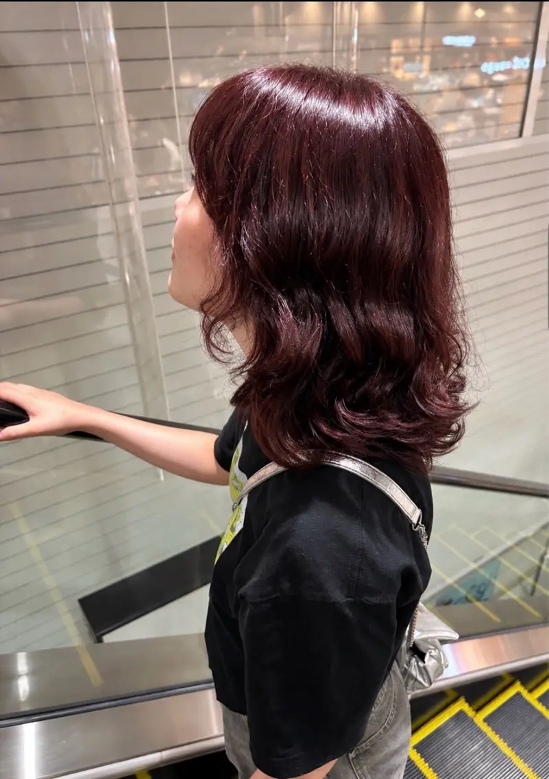 ミディアム カラー ブリーチ ブラウンカラー 透明感カラー イルミナカラー ブリーチなしカラー ヘアカラー 🏵️EARTH/A aya🏵️のヘアスタイル