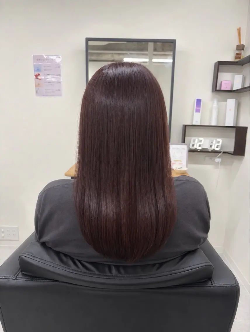 カット+Premiumカラー+髪質改善トリートメント+プチスパの写真