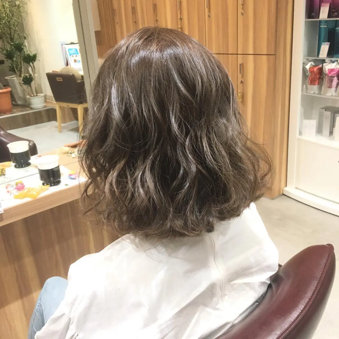 ミディアム ハイライト 城領 直輝のヘアスタイル
