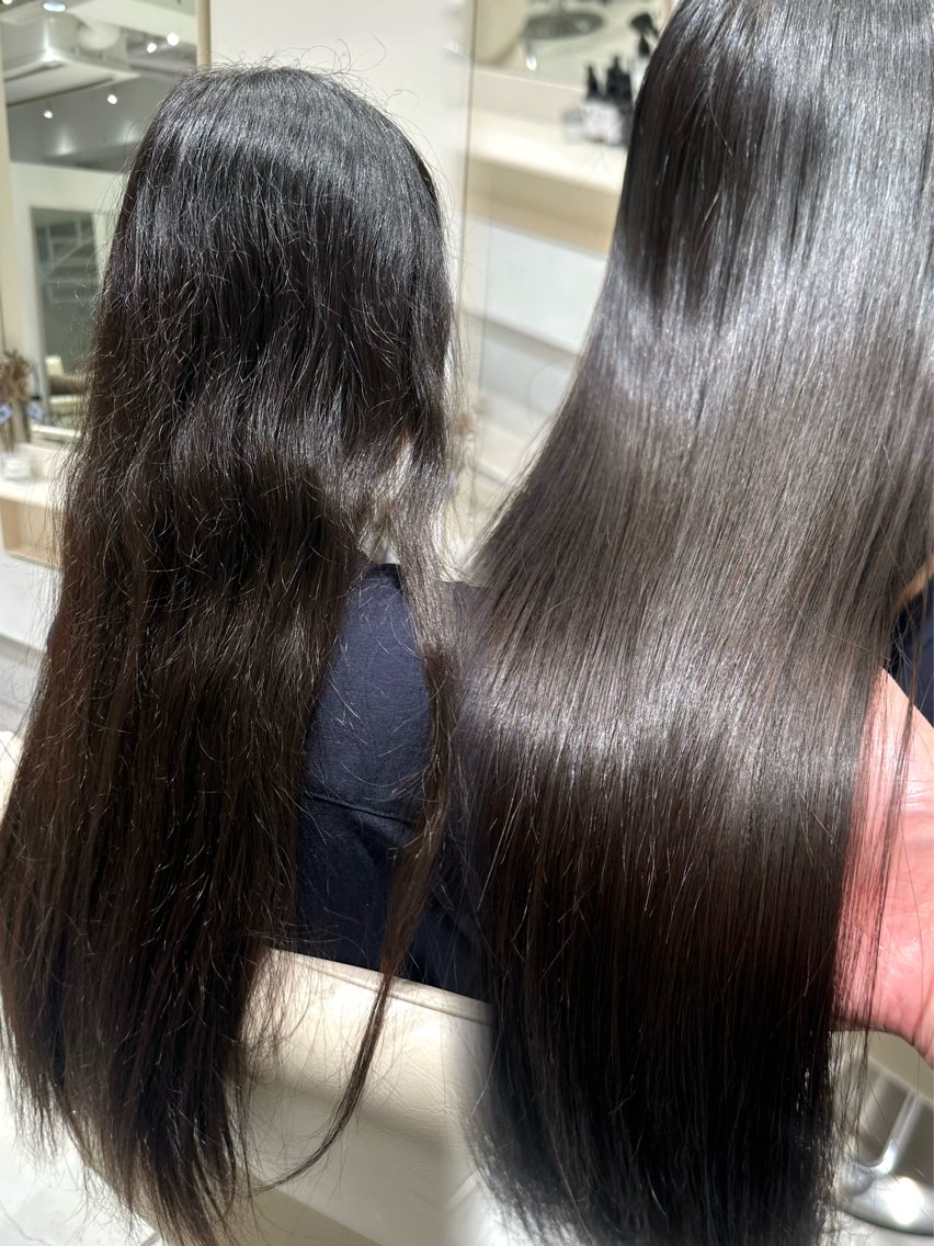 ロング 縮毛矯正 カット 縮毛矯正 トリートメント ヘッドスパ ヘアセット 朝ラク縮毛矯正 ブリーチ矯正/吉田のヘアスタイル
