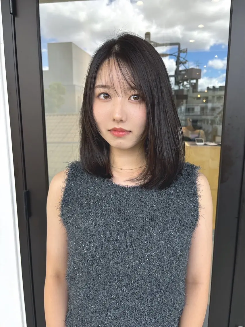 ミディアム カラー ボブ カット ヘアカラー トリートメント 似合わせパーマ/ kazuのヘアスタイル