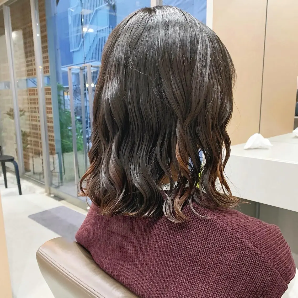 パーマ カット パーマ トリートメント ボブパーマコテ巻き風 パーマNo1深江秀平のヘアスタイル