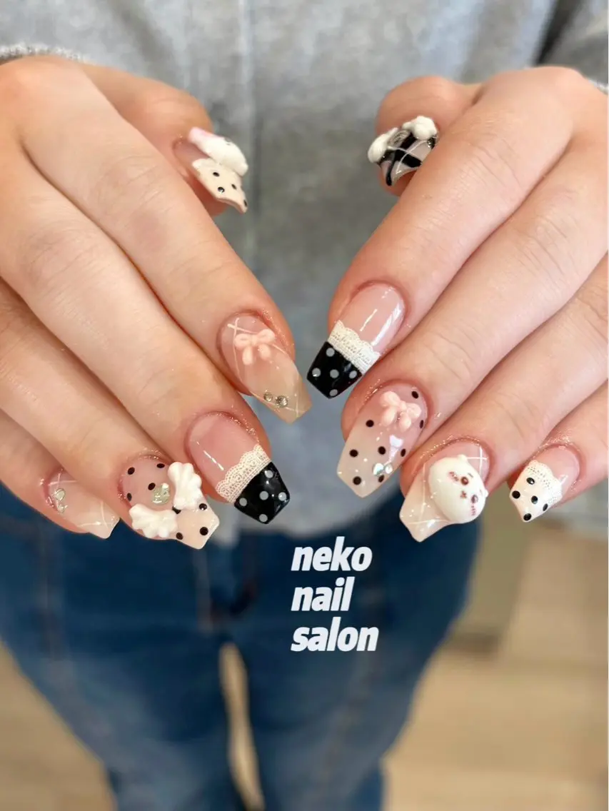 ネイル ドット ハンドネイル neko nailのネイルデザイン