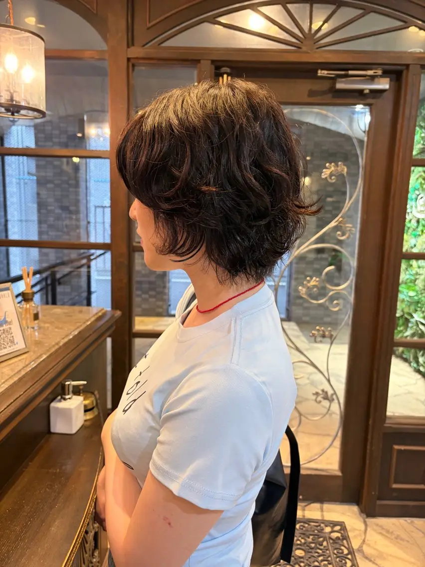 ショート パーマ せきや こころのヘアスタイル