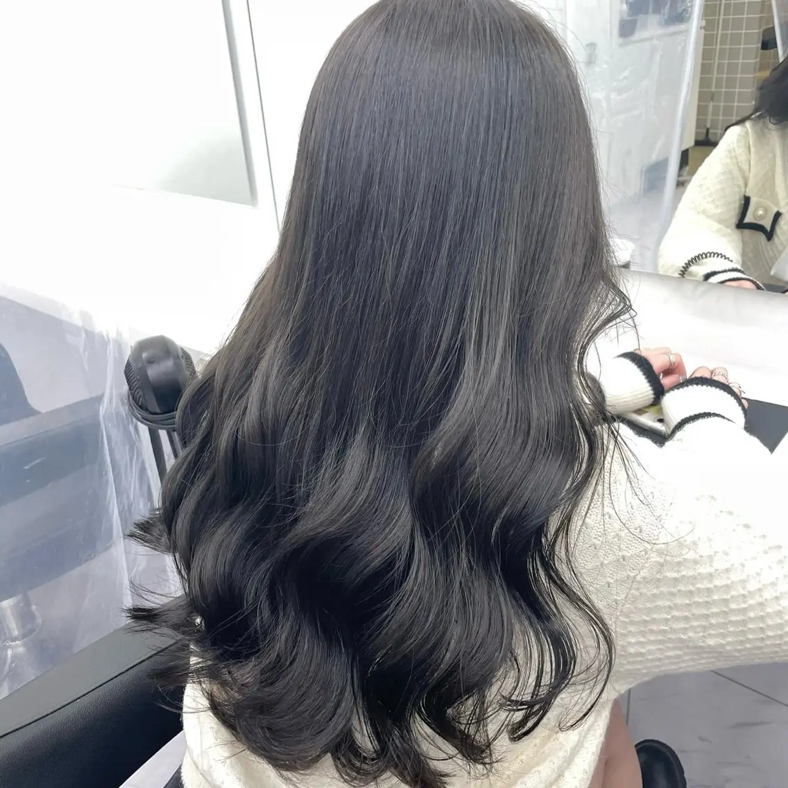セミロング カラー ヘアアレンジ Over hair_ misakiのヘアスタイル