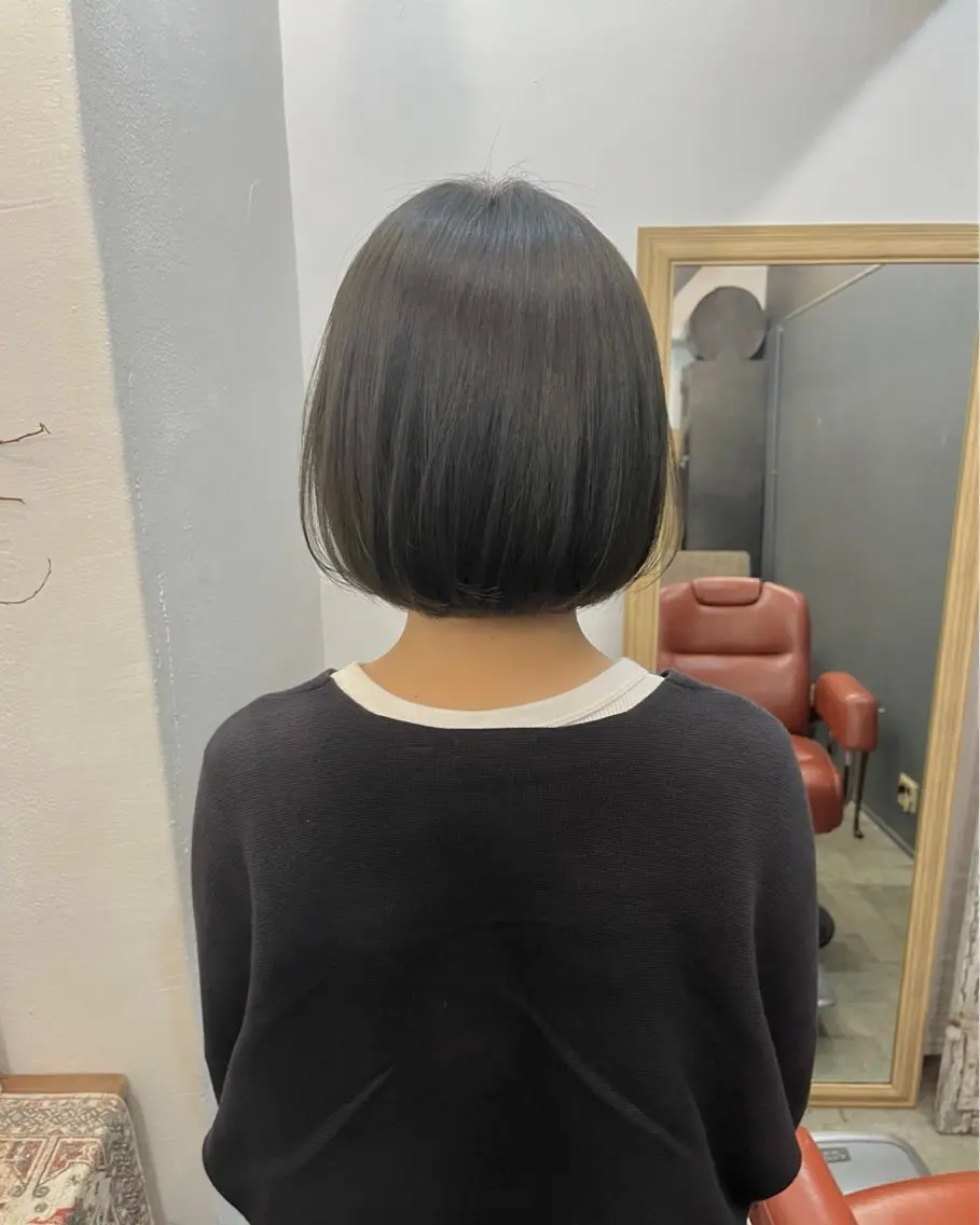 ショート カラー カット ヘアカラー 暗髪とオリーブ🌿 渡辺拓人のヘアスタイル
