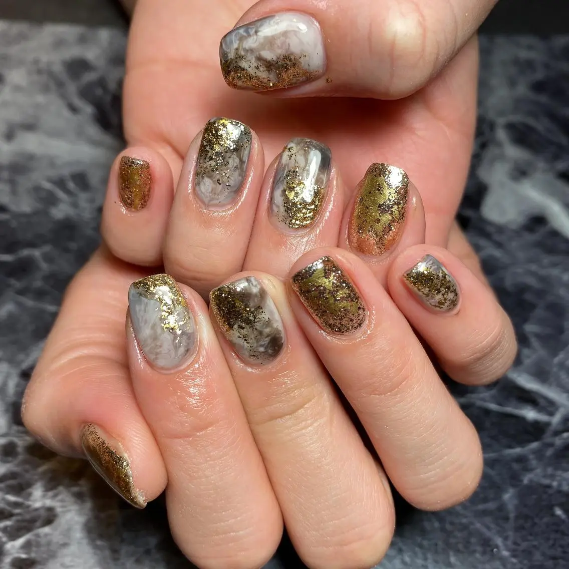 ネイル ニュアンスネイル しば まなみのネイルデザイン