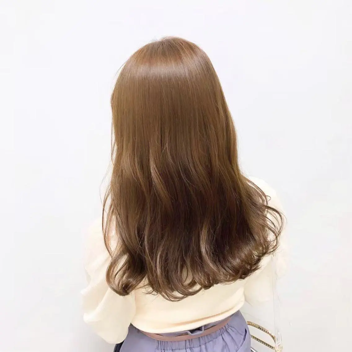 セミロング カラー ヘアアレンジ 縮毛矯正/髪質改善/ ブリーチ毛/木元渓太のヘアスタイル