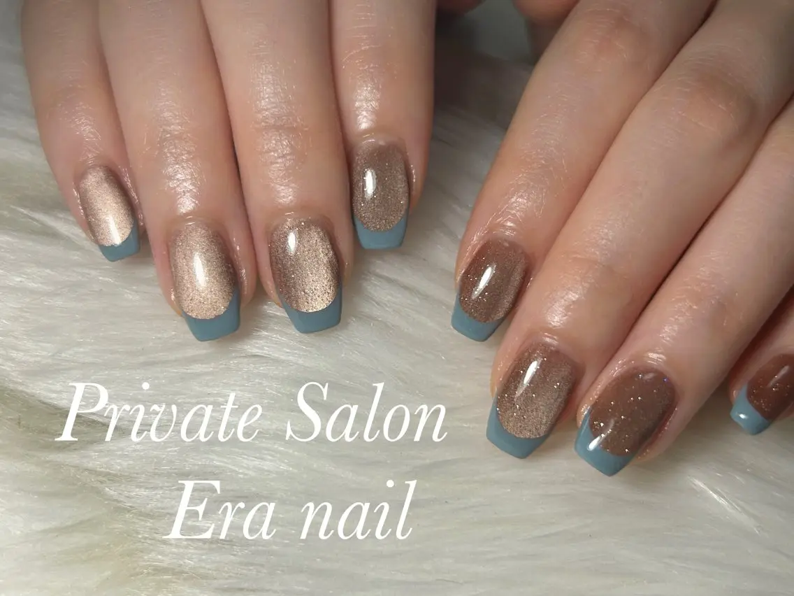ネイル フレンチネイル マグネットネイル ハンドネイル Era nailのネイルデザイン