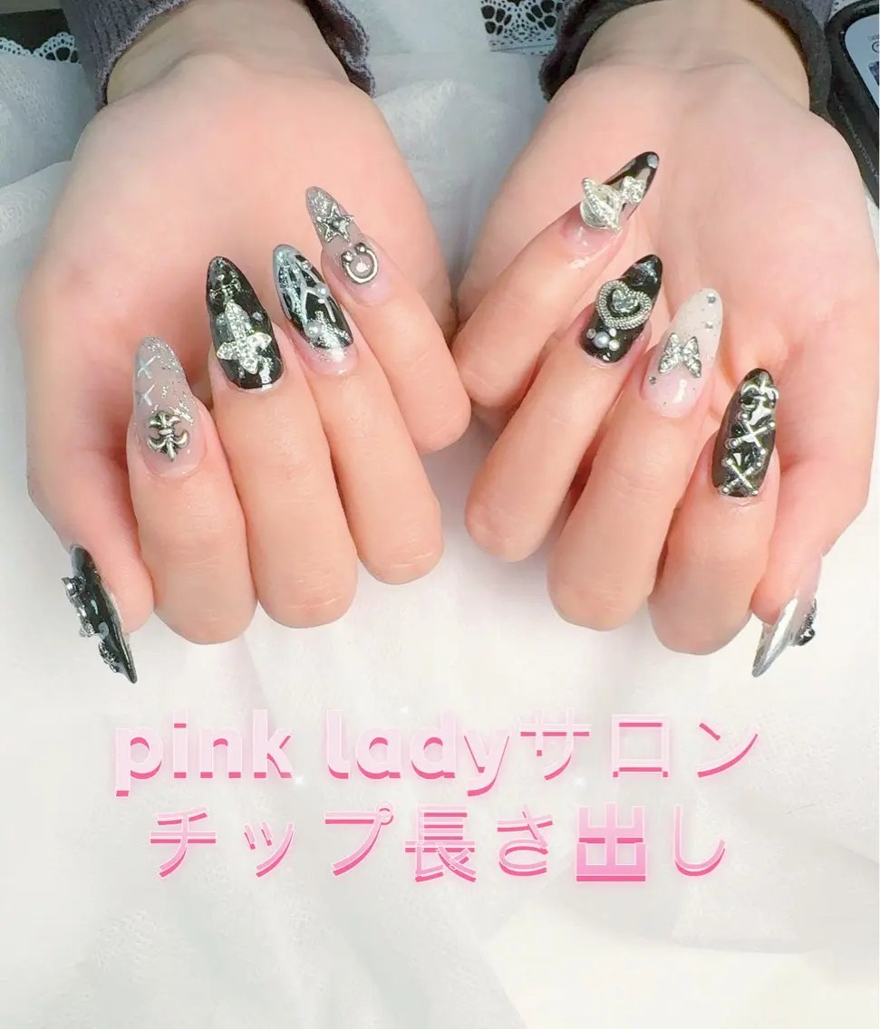 ネイル 長さ出し ネイルチップ べ にのネイルデザイン
