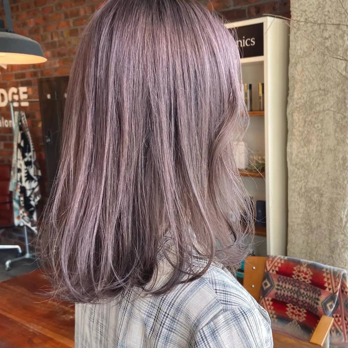 ミディアム カラー ヘアカラー トリートメント 透け感カラー/ momo🦕のヘアスタイル