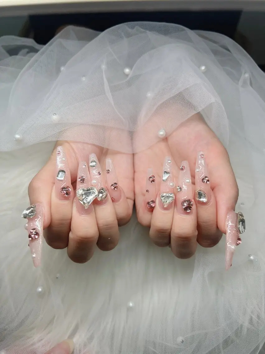 ネイル ハンドネイル Lee Nails チップ長さだし専門店のネイルデザイン