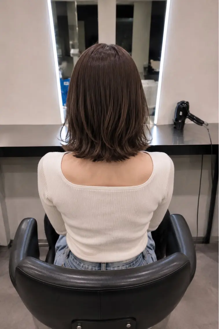 ミディアム カラー ブラウンカラー トリートメント 🌈ウルトワ水素 髪質改善naru🌈のヘアスタイル