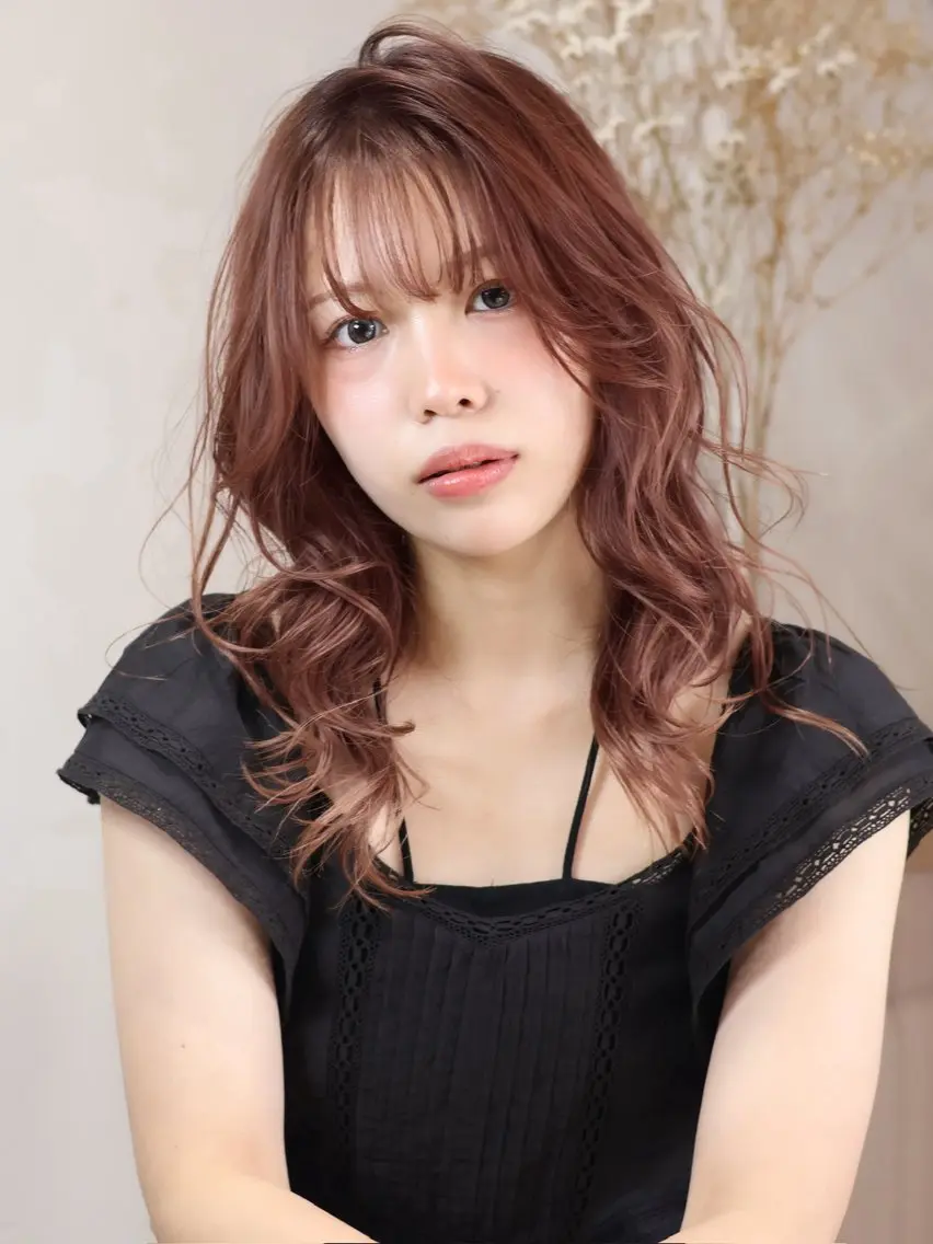 ミディアム カラー カット ヘアカラー トリートメント 自分らしさが見つかる 美容師💐nanaのヘアスタイル