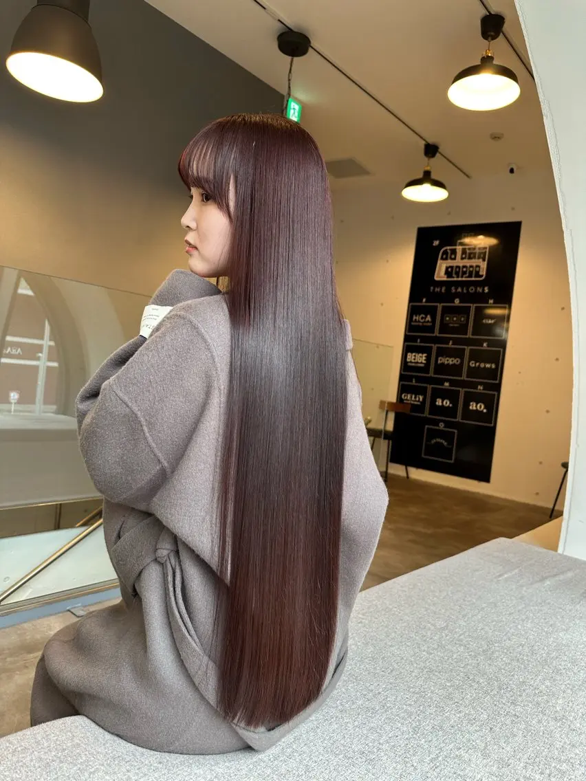 ロング カラー トリートメント 美髪/レイヤー 表参道/ヒロキのヘアスタイル