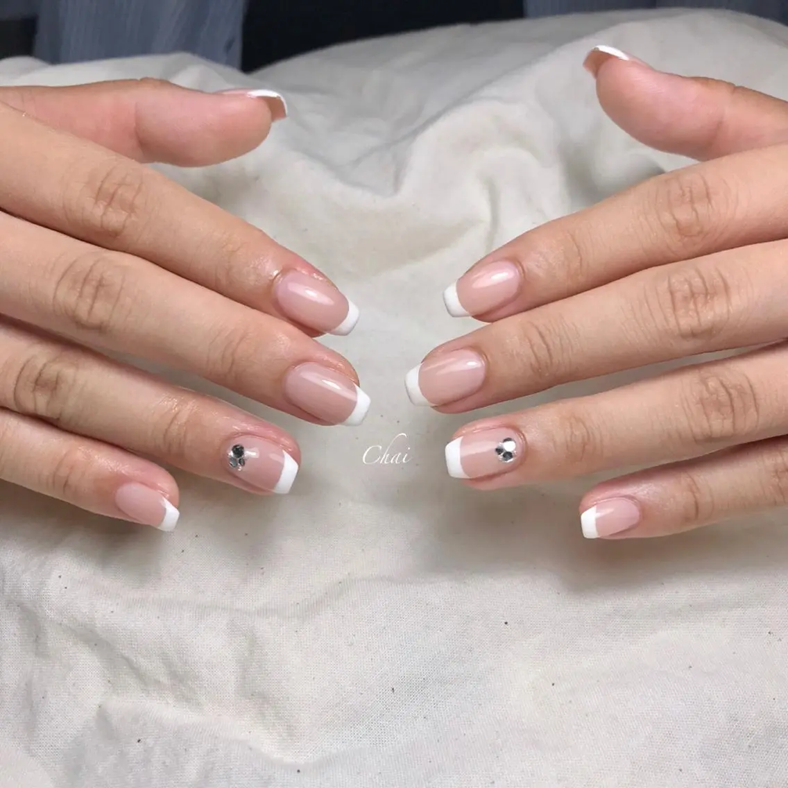 ネイル ストーンネイル ハンドネイル chai nail _ai📍鶴橋/桃谷のネイルデザイン