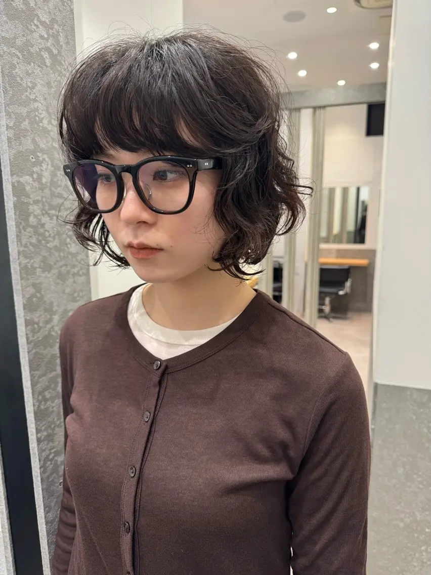 ショート パーマ カット パーマ トリートメント センスをお届けします 大谷将生infpのヘアスタイル