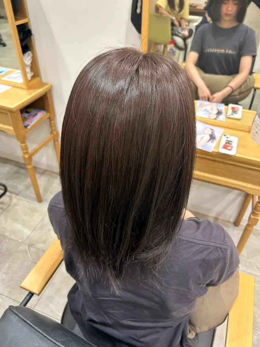 ロング ヘアカラー トリートメント 髙﨑 ちひろのヘアスタイル