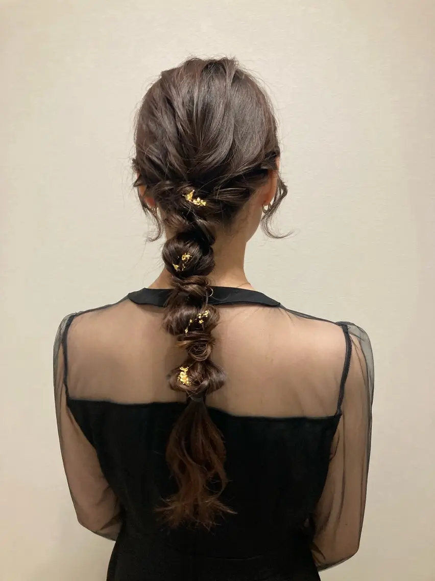 【結婚式やライブ大切な日に🌼.*】ヘアアレンジの写真