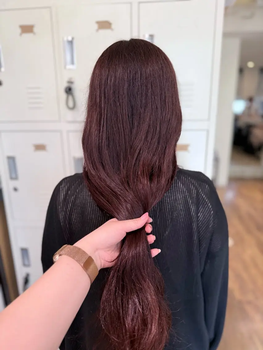 ロング カラー ラベンダーカラー ラベンダーピンク ピンクカラー 🍒せいら🍒 /艶・暖色カラーのヘアスタイル