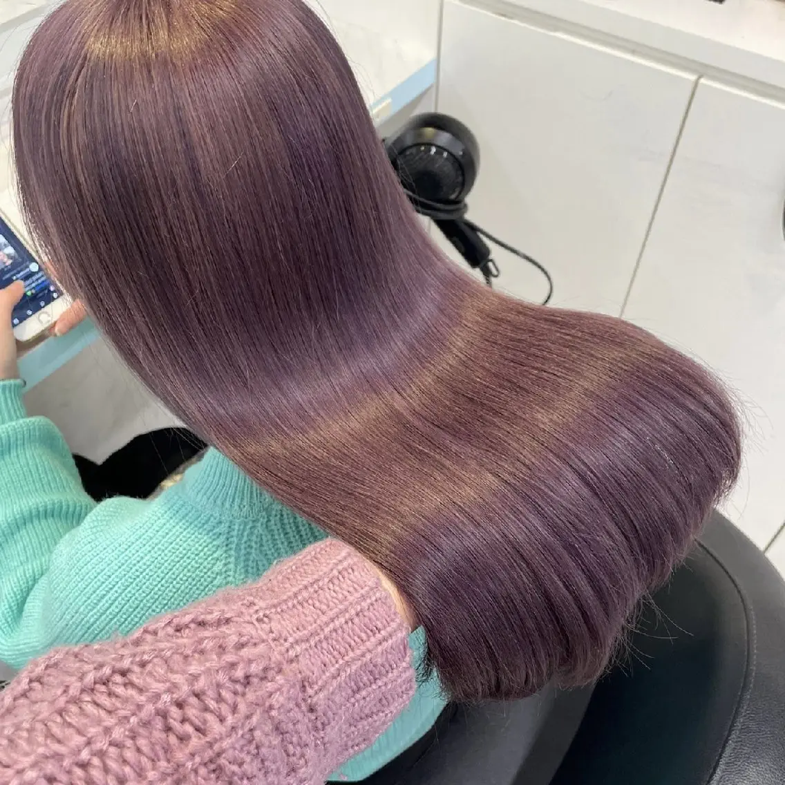 セミロング ヘアアレンジ カラー 🪞【公式】表参道 🪞knot🪞のヘアスタイル