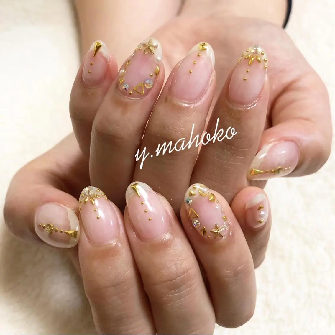 ネイル ハンドネイル パラジェル有/ 長さだし/mahoのネイルデザイン