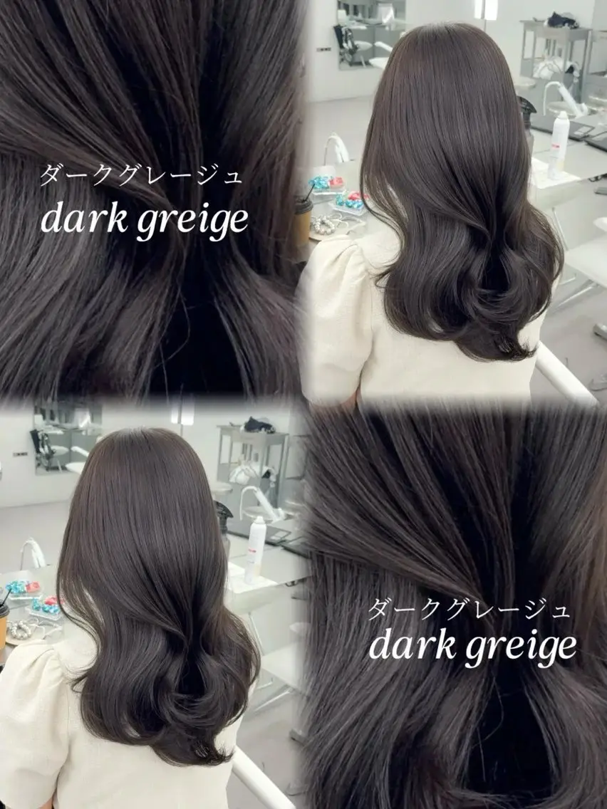 ロング カラー ベージュカラー 透明感カラー グレージュ 外国人風カラー カット ヘアカラー トリートメント 韓国ヘア/レイヤー/ 顔まわり足立遥奈のヘアスタイル