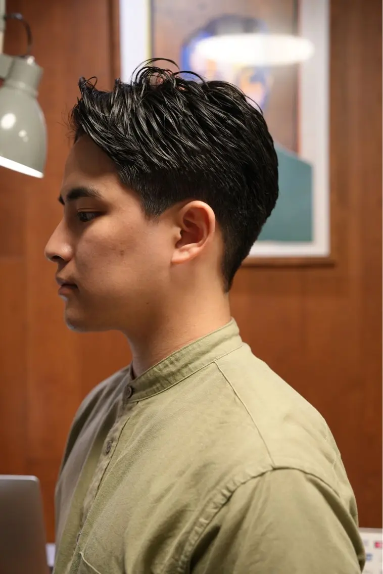 メンズ カット パーマ メンズパーマ いしだ りょうのヘアスタイル