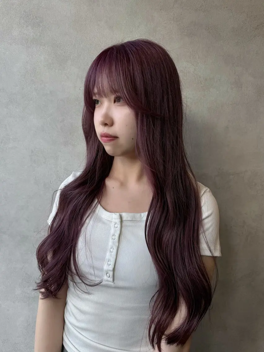 ロング 山元 くるみのヘアスタイル