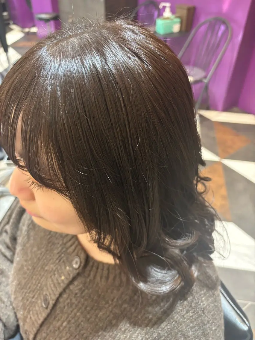 ミディアム カラー 沢井涼人 ✂︎ 艶髪のヘアスタイル