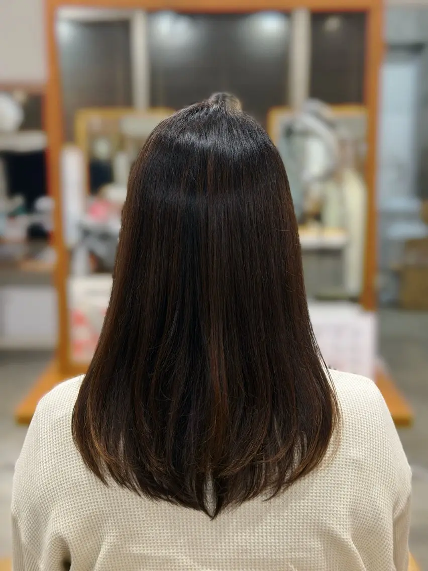 ロング レイヤーカット ローレイヤー カット 奈那🪼🦋 カットモデル募集🎀のヘアスタイル