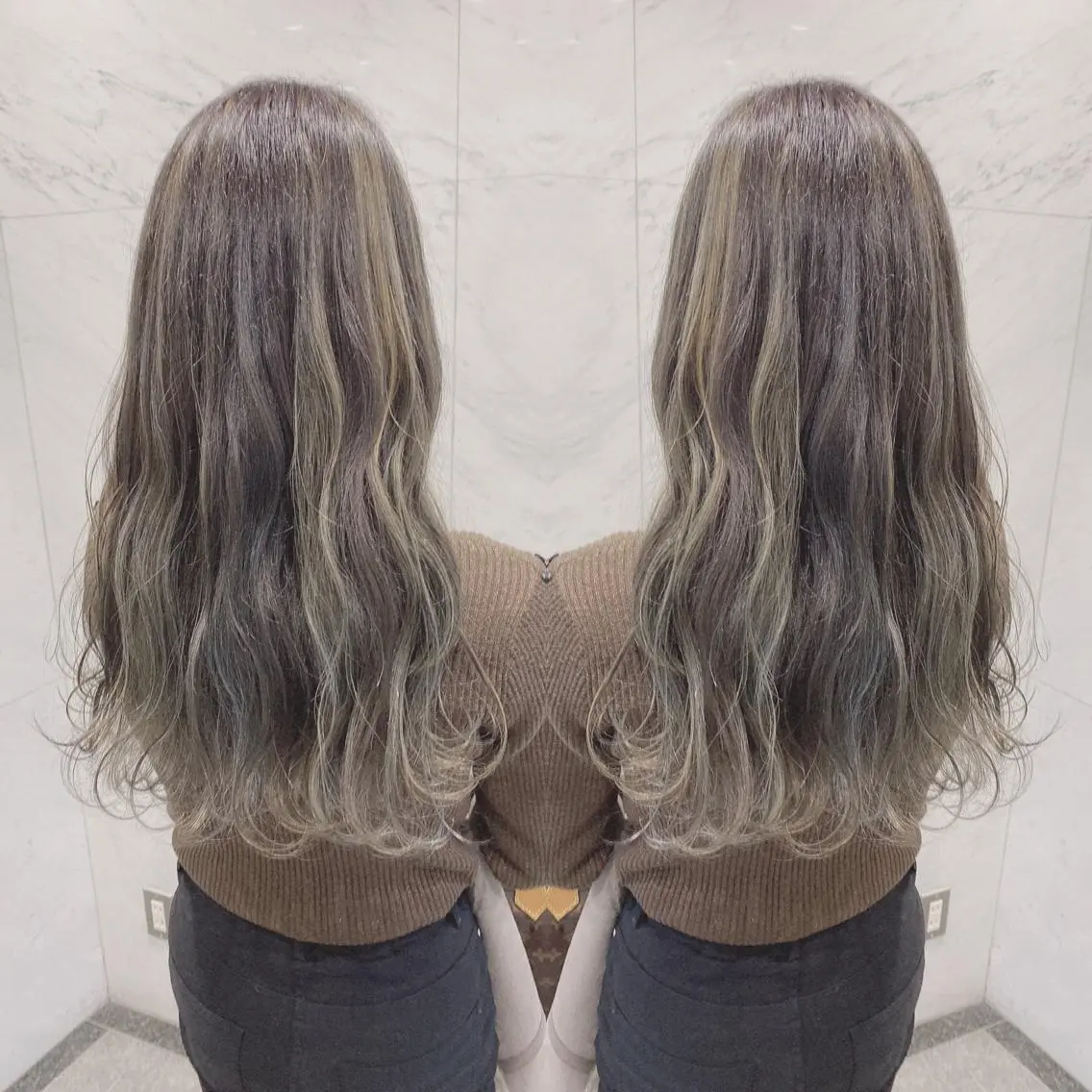 ロング カラー ヘアカラー 重政 和樹のヘアスタイル