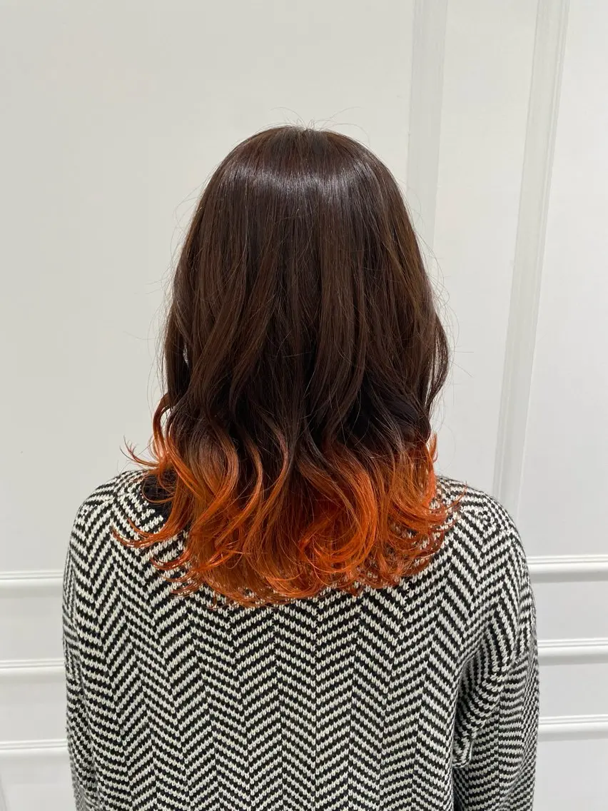 セミロング ヘアカラー トリートメント 前山拓巳 /マンツーマンサロンのヘアスタイル