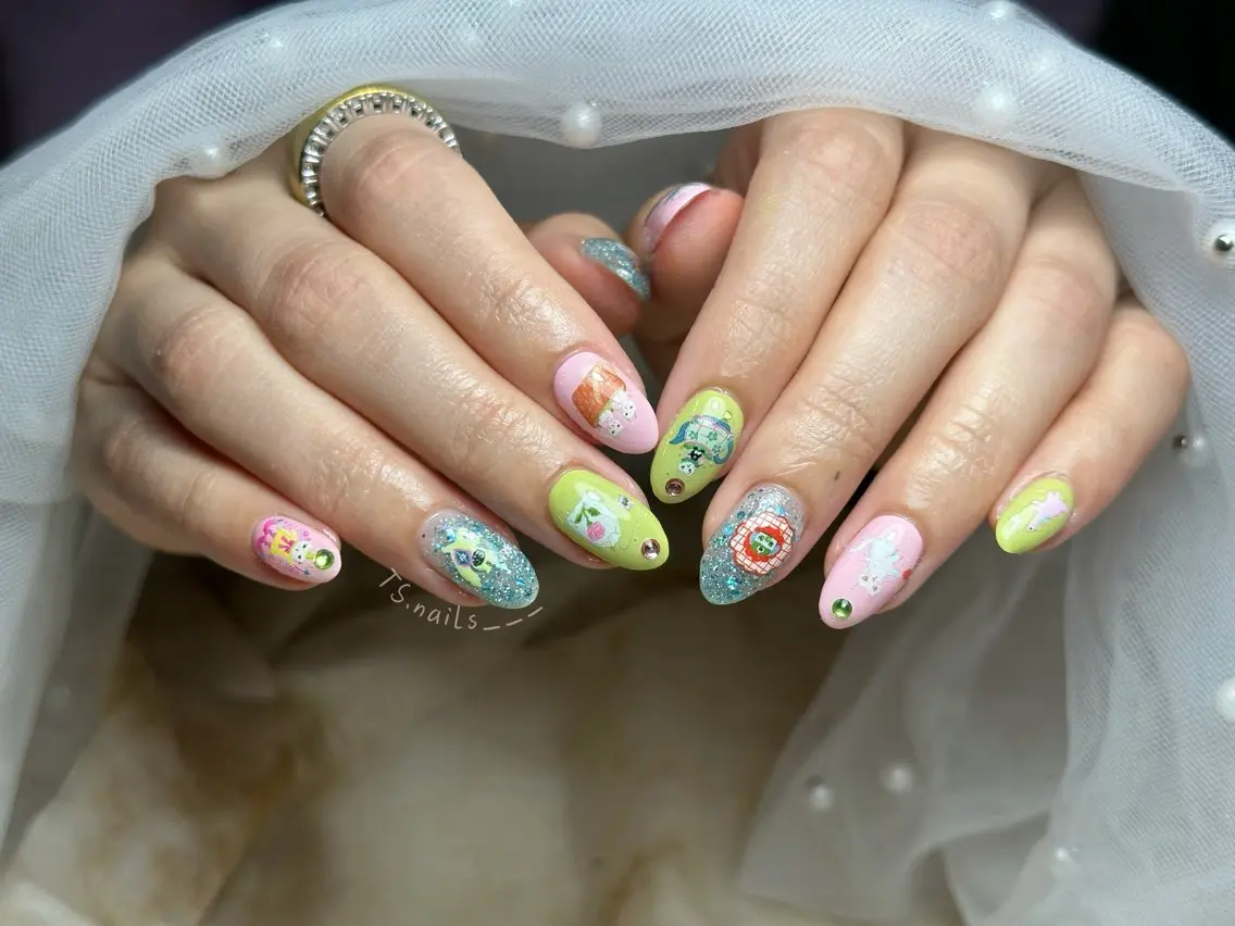 ネイル キラキラネイル マグネットネイル 持ち込み シンプルネイル TS. nails___のネイルデザイン