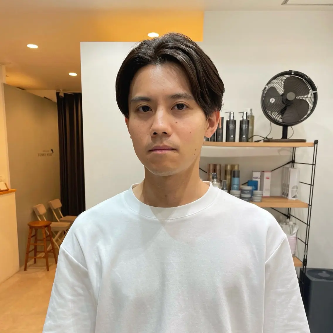 ショート メンズ センターパート カット 堀江将太朗/恵比寿/ メンズカットのヘアスタイル