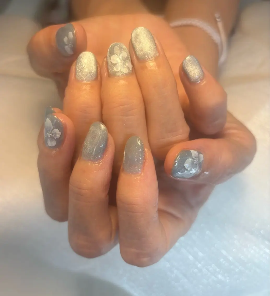 ネイル 持ち込み オフィスネイル 夏ネイル ハンドネイル Nail salon Natulalのネイルデザイン