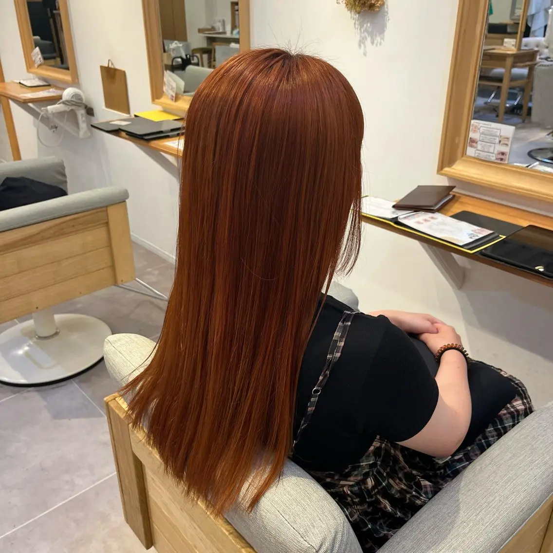 ロング カラー トリートメント 倉垣 唯のヘアスタイル