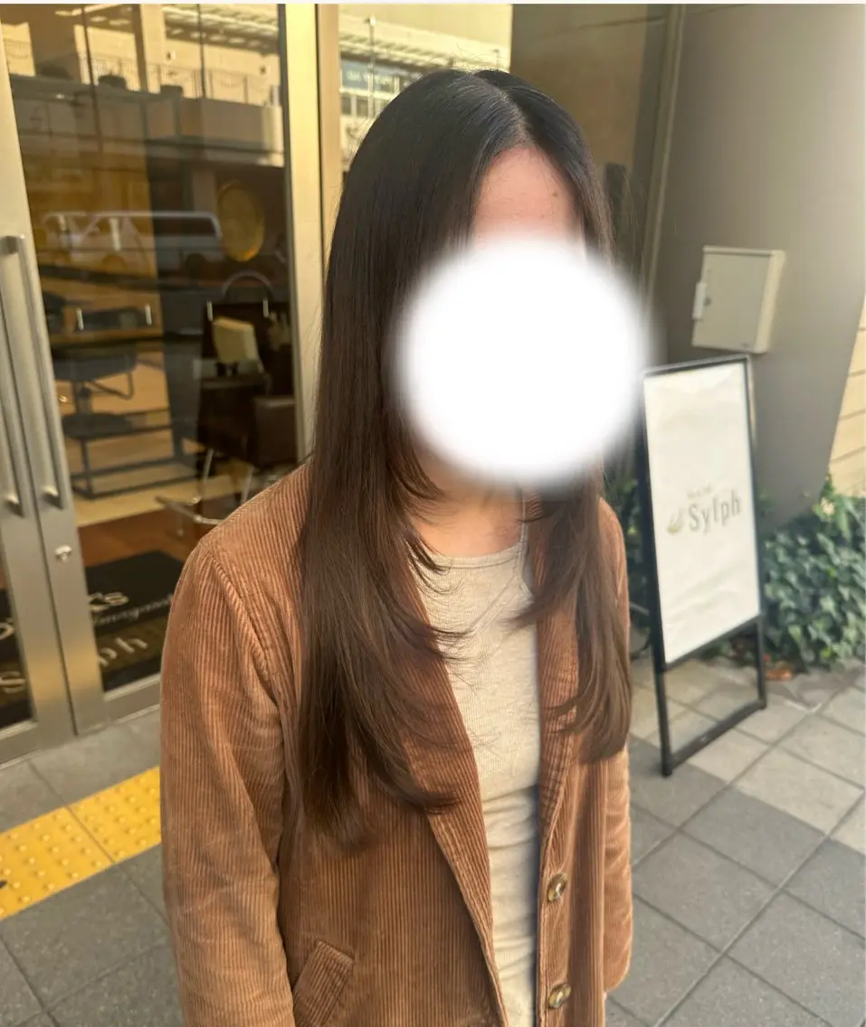 ロング レイヤーカット natsumi🍀艶 カラー/美髪縮毛のマツエク・マツパデザイン
