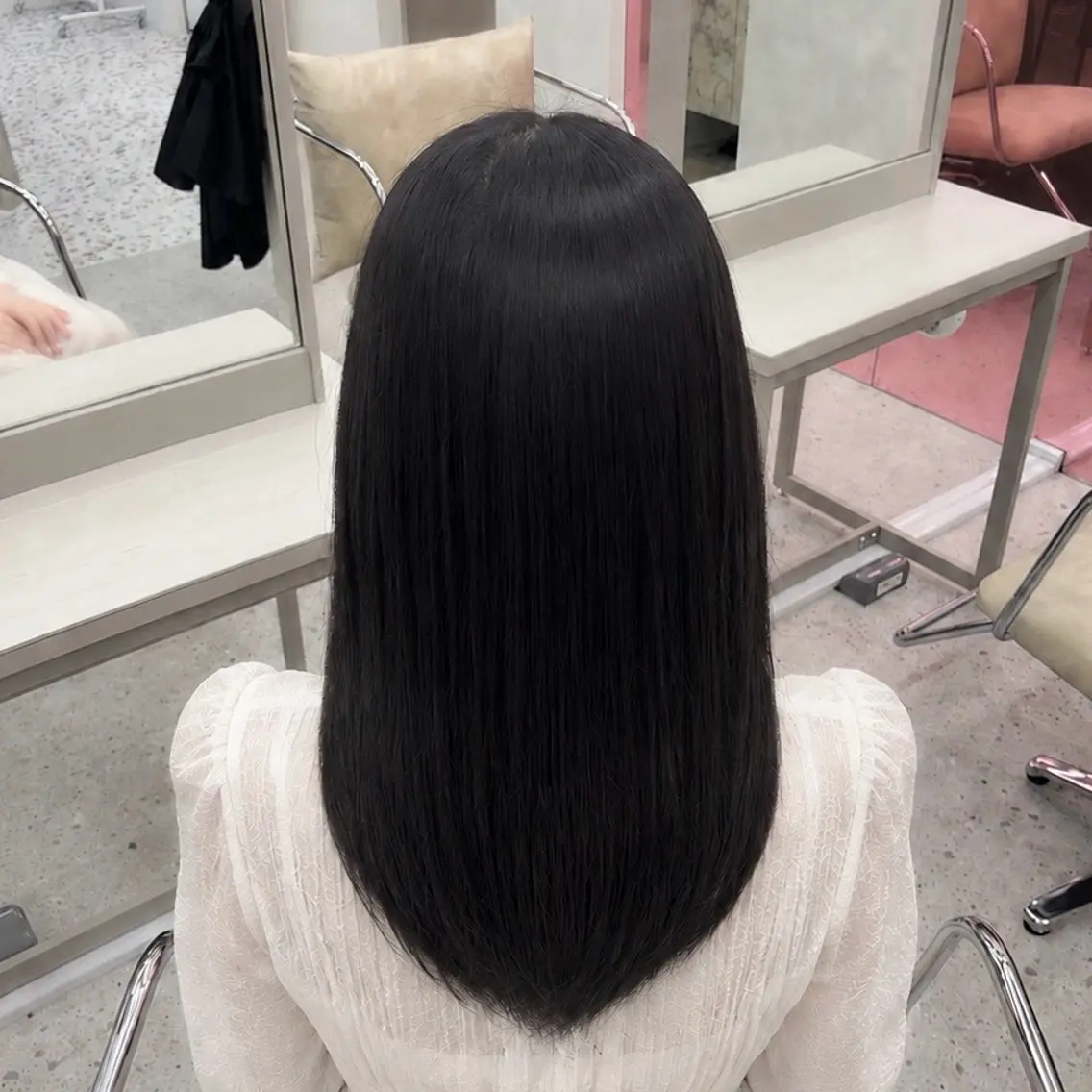 セミロング カラー 透明感カラー ディープラベンダー ラベンダーカラー 卒業式のヘアスタイル 髪質改善 ヘアカラー トリートメント haru/COCO /大宮/カラーのヘアスタイル