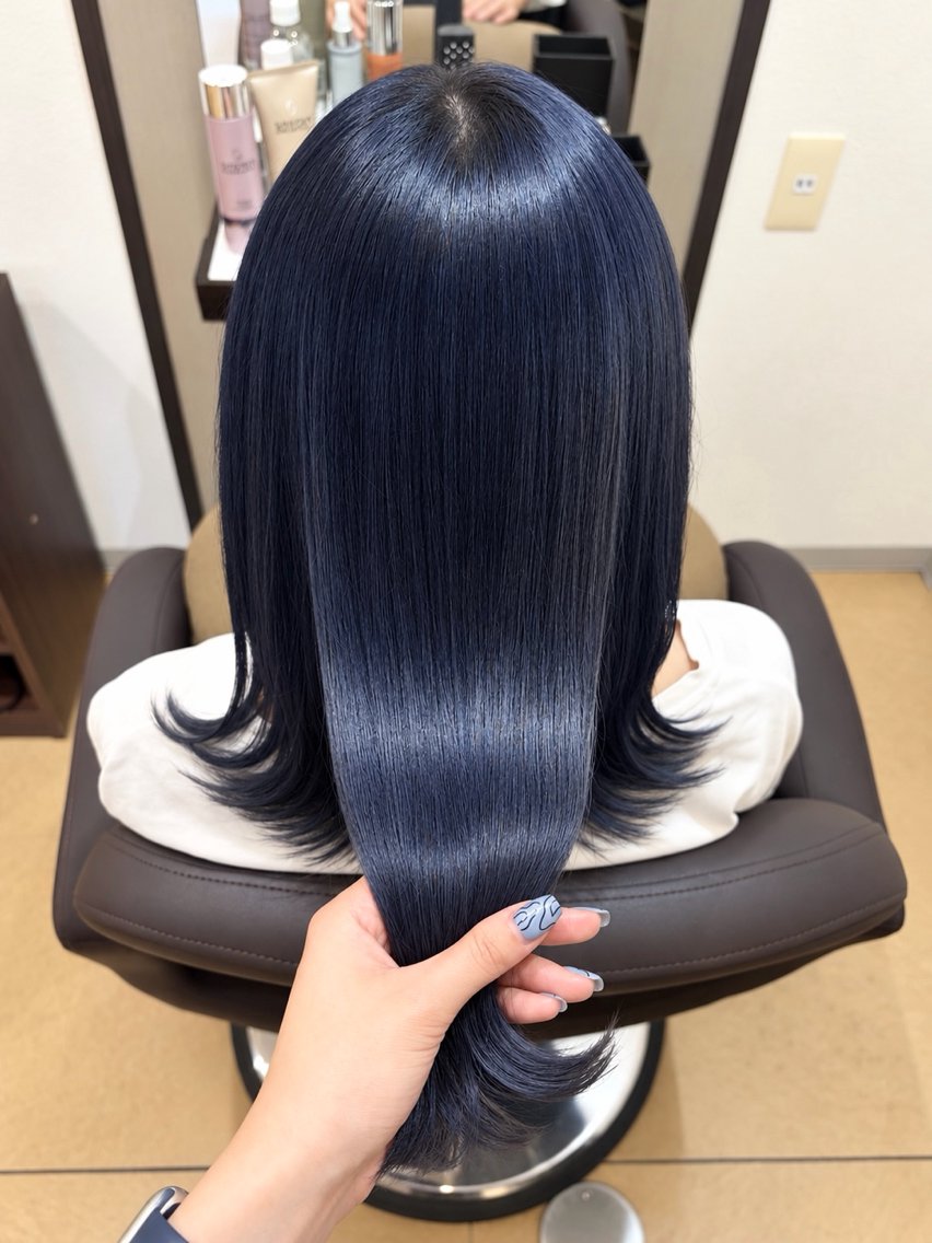 セミロング ヘアカラー 暖色カラー🎀 顔まわり/ユウユのヘアスタイル