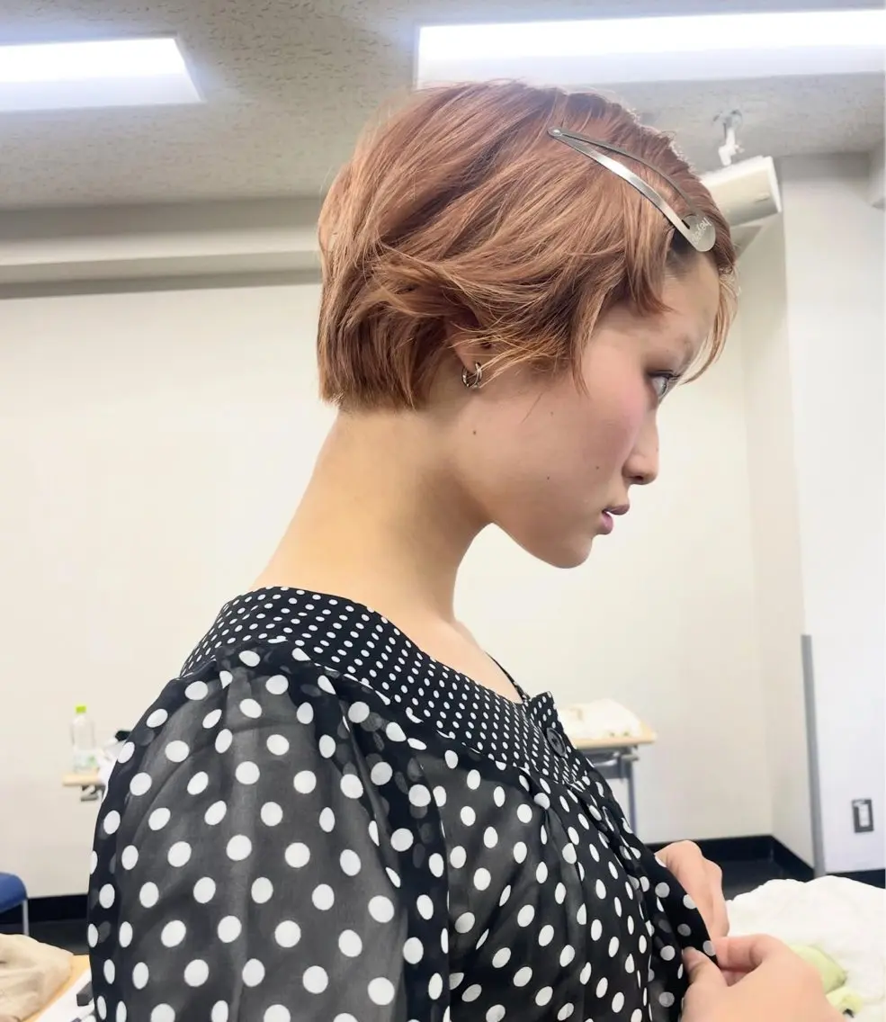ショート ヘアカラー 太田 遙のヘアスタイル