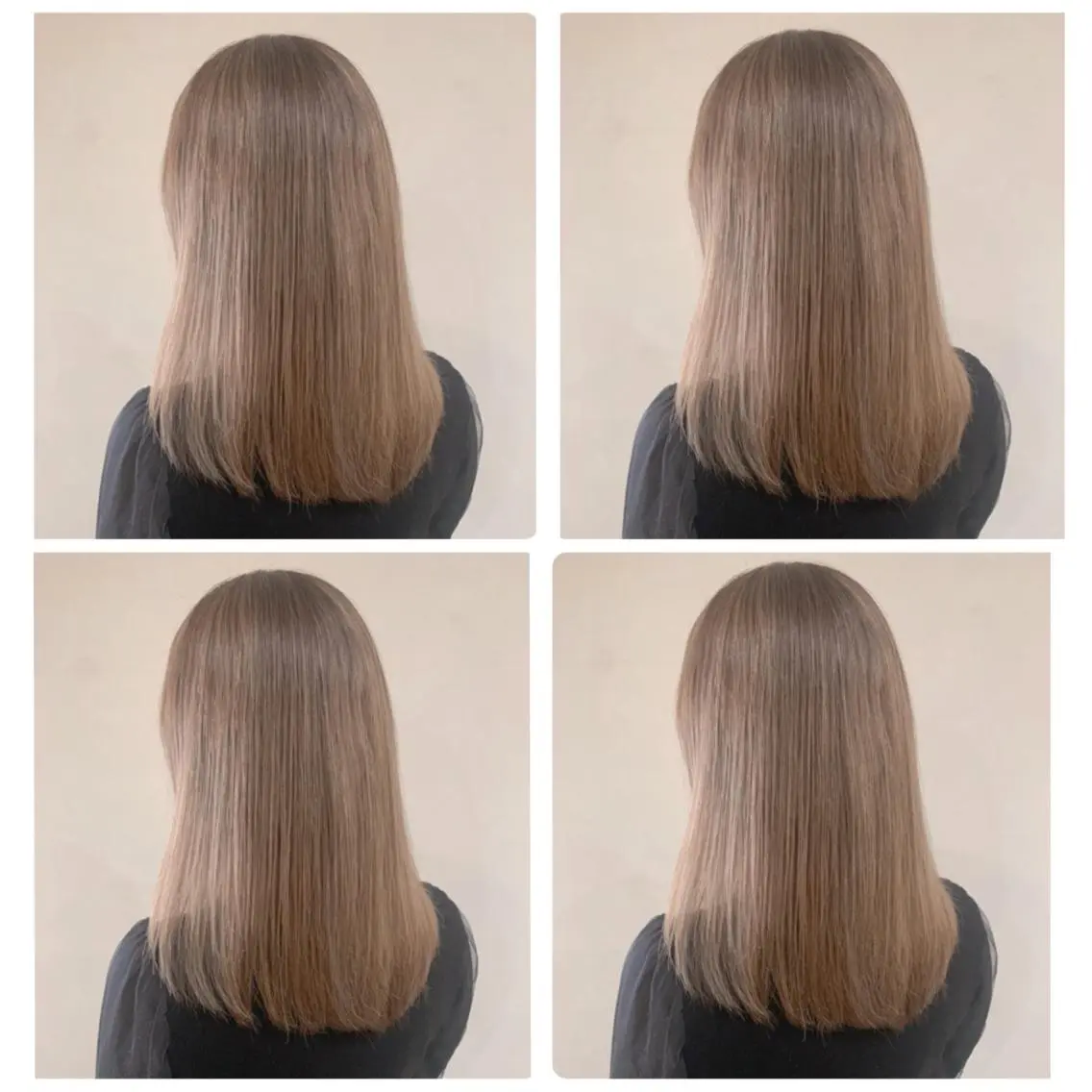 セミロング カラー バレイヤージュ ベージュカラー グラデーションカラー ハイライトカラー オリーブカラー ヘアカラー トリートメント 京都大人女性ショート 徒歩1分/秋山のヘアスタイル