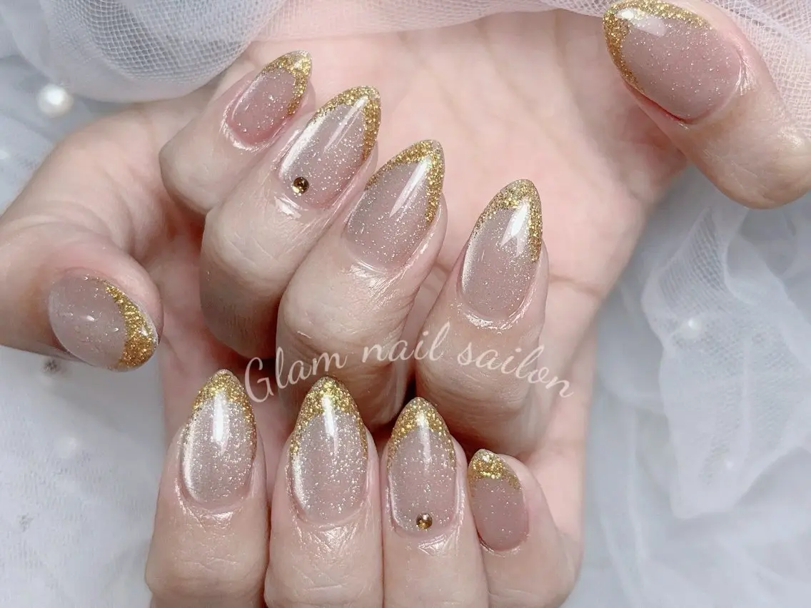 ネイル エツメ💅 長さ出し🎀デザインのネイルデザイン