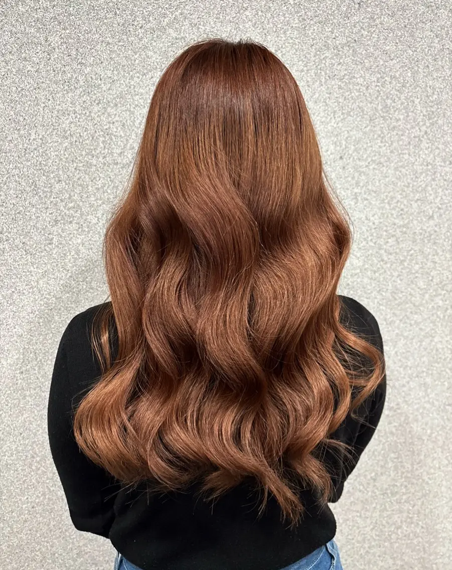 ロング 韓国風ヘア ヘアカラー トリートメント ヘッドスパ mimi/暗髪, 透明感カラー˖ ࣪⊹のヘアスタイル