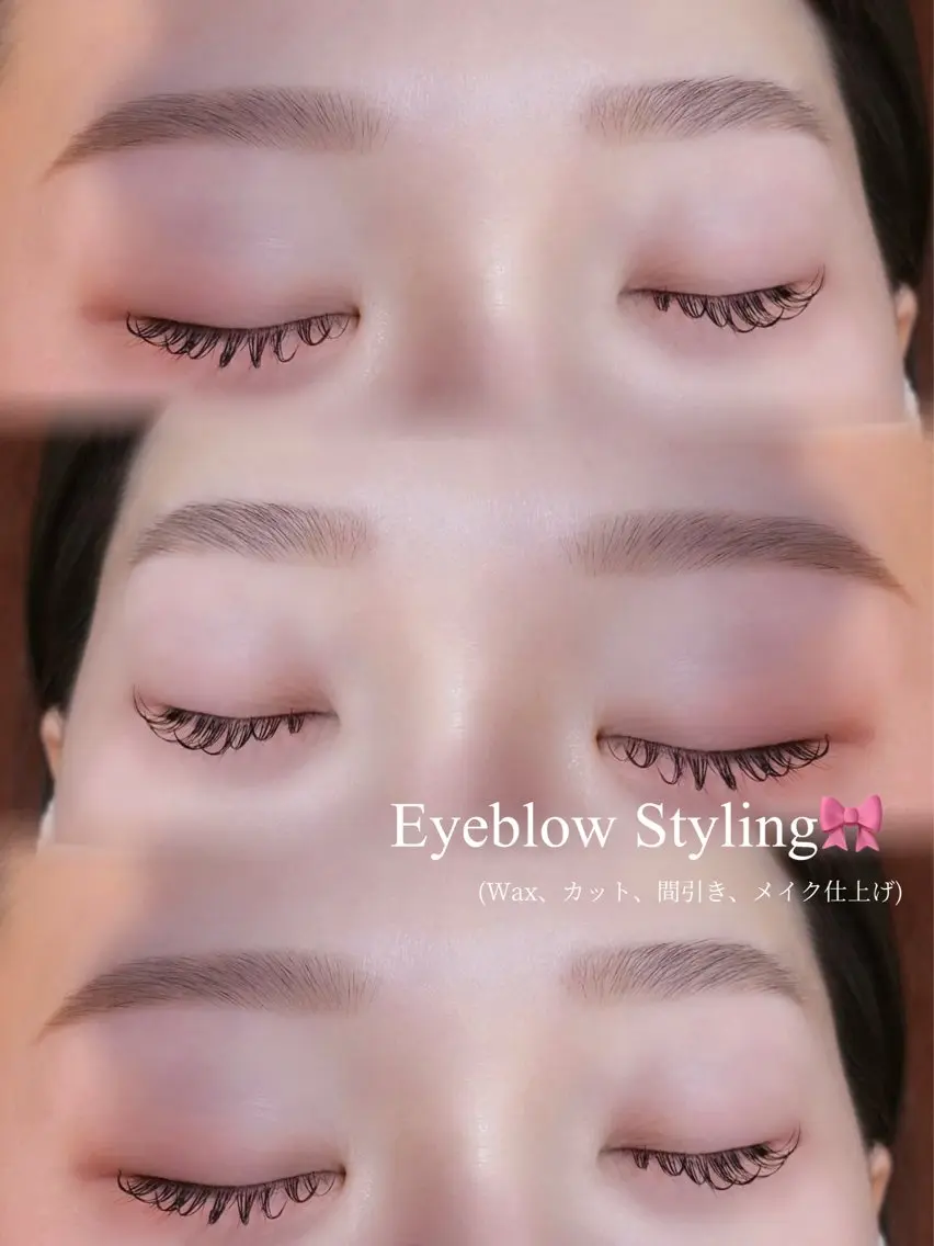 【10月限定✧*。】スキマ時間に◎美眉スタイリング🎀(WAX+毛抜き+カット+メイク)の写真