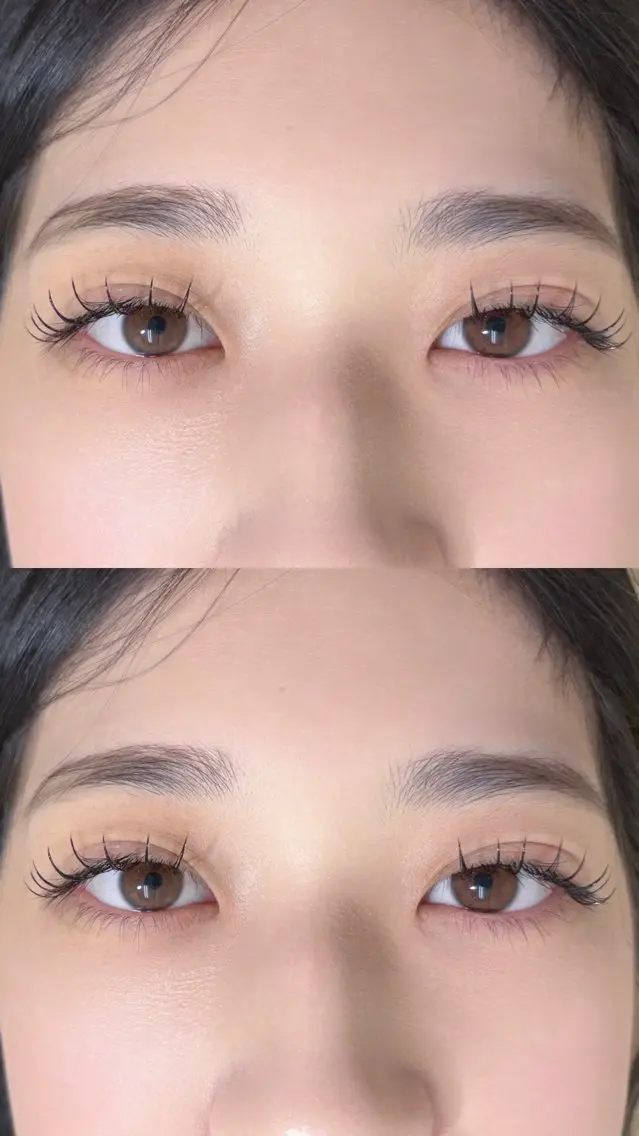 マツエク・マツパ フラットラッシュ ナチュラル 一重×まつ毛パーマ マツエク 松下 育未のマツエク・マツパデザイン