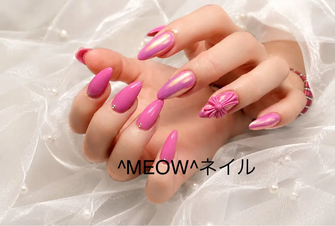 ネイル ストーンネイル ハンドネイル ^MEOW^ salonのネイルデザイン