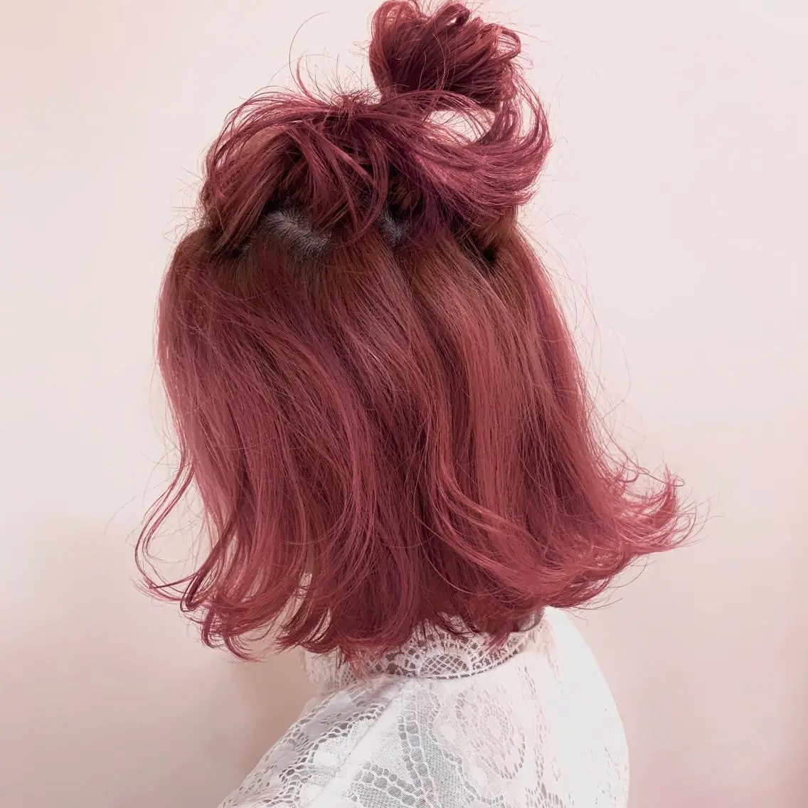 ミディアム カラー ヘアアレンジ 暖色/ブリーチカラー 🎀 M i k uのヘアスタイル