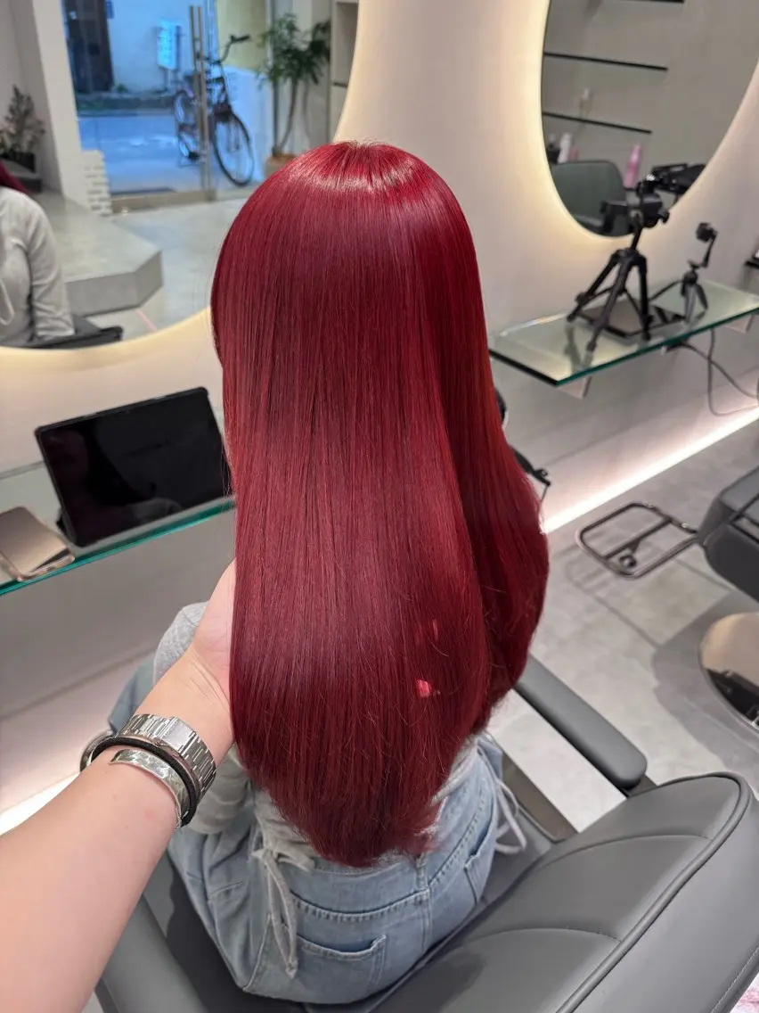 ロング カット ヘアカラー トリートメント 村田 灯のヘアスタイル